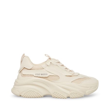 Beige Steve Madden Possession Women's Sneakers | PH 1342VFC